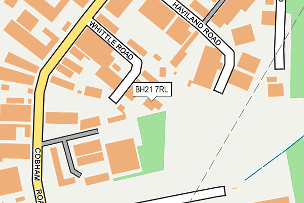 BH21 7RL map - OS OpenMap – Local (Ordnance Survey)