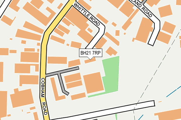 BH21 7RP map - OS OpenMap – Local (Ordnance Survey)
