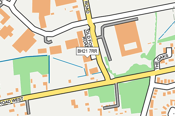 BH21 7RR map - OS OpenMap – Local (Ordnance Survey)