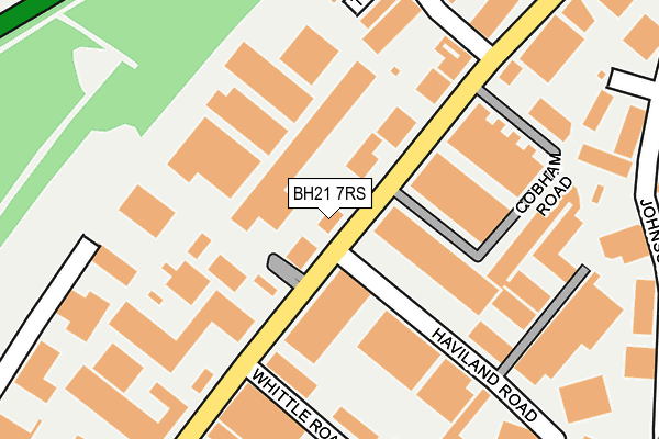 BH21 7RS map - OS OpenMap – Local (Ordnance Survey)