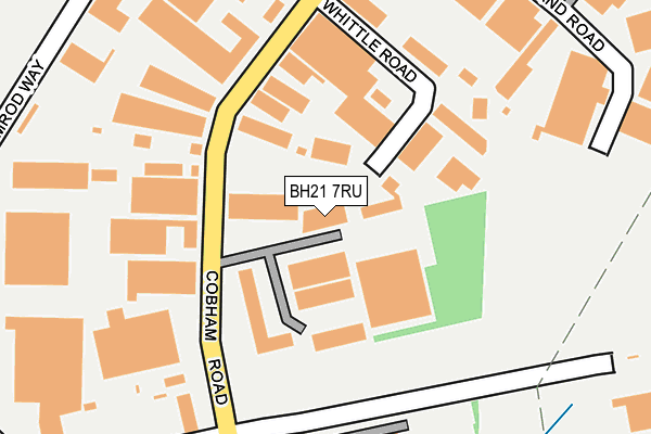 BH21 7RU map - OS OpenMap – Local (Ordnance Survey)