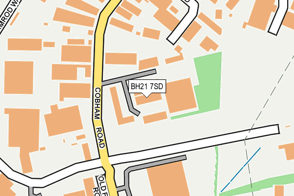 BH21 7SD map - OS OpenMap – Local (Ordnance Survey)