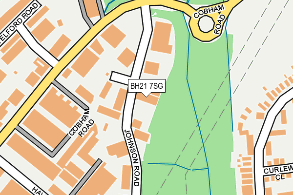 BH21 7SG map - OS OpenMap – Local (Ordnance Survey)