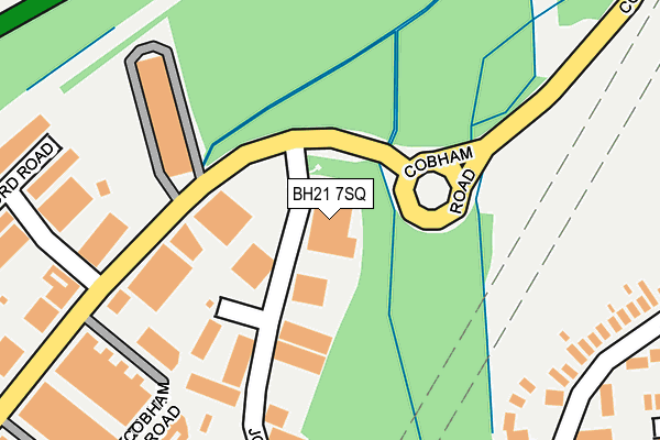 BH21 7SQ map - OS OpenMap – Local (Ordnance Survey)