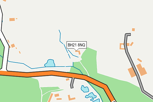 BH21 8NQ map - OS OpenMap – Local (Ordnance Survey)