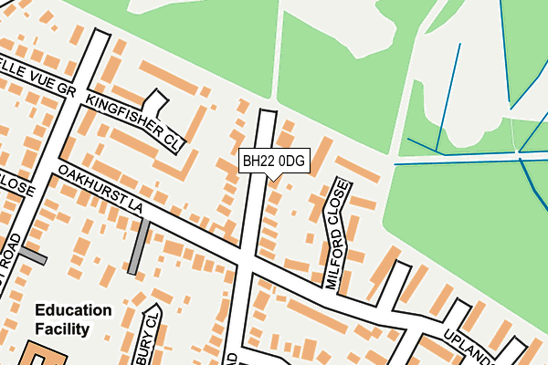BH22 0DG map - OS OpenMap – Local (Ordnance Survey)