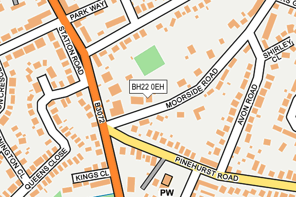 BH22 0EH map - OS OpenMap – Local (Ordnance Survey)