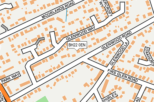 BH22 0EN map - OS OpenMap – Local (Ordnance Survey)