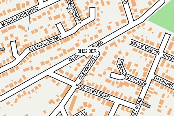 BH22 0ER map - OS OpenMap – Local (Ordnance Survey)