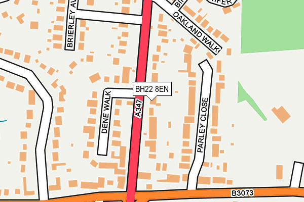 BH22 8EN map - OS OpenMap – Local (Ordnance Survey)