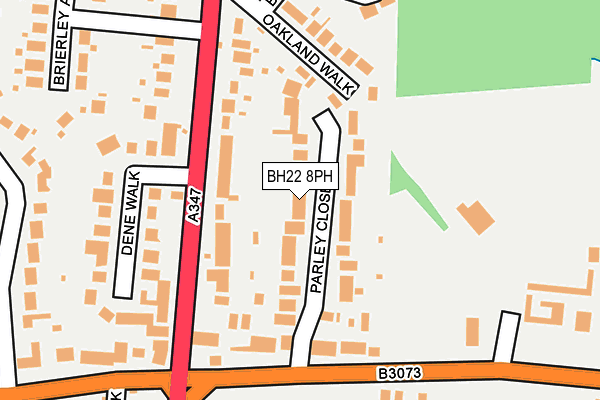 BH22 8PH map - OS OpenMap – Local (Ordnance Survey)