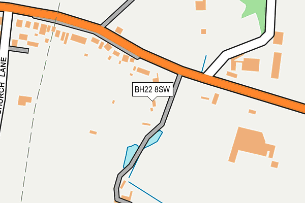 BH22 8SW map - OS OpenMap – Local (Ordnance Survey)