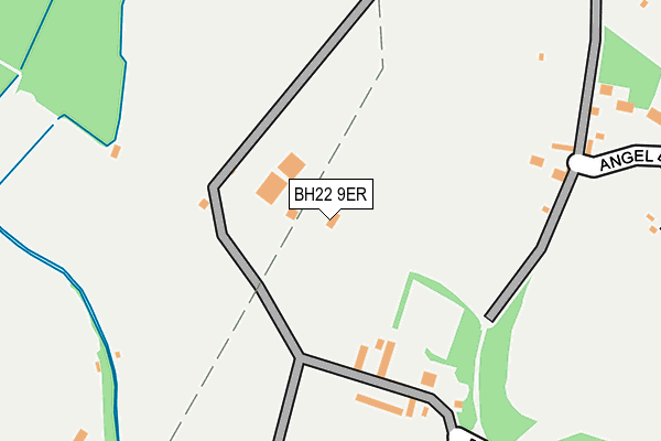 BH22 9ER map - OS OpenMap – Local (Ordnance Survey)