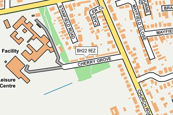 BH22 9EZ map - OS OpenMap – Local (Ordnance Survey)