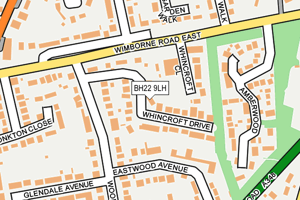 BH22 9LH map - OS OpenMap – Local (Ordnance Survey)