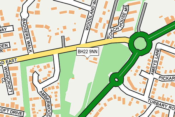 BH22 9NN map - OS OpenMap – Local (Ordnance Survey)
