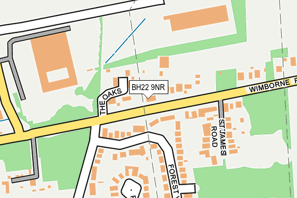 BH22 9NR map - OS OpenMap – Local (Ordnance Survey)
