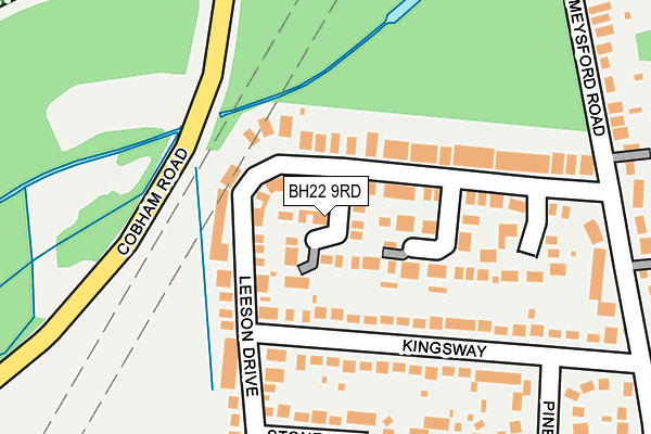 BH22 9RD map - OS OpenMap – Local (Ordnance Survey)