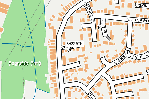 BH22 9TN map - OS OpenMap – Local (Ordnance Survey)