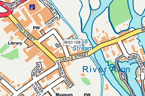 BH23 1GB map - OS OpenMap – Local (Ordnance Survey)