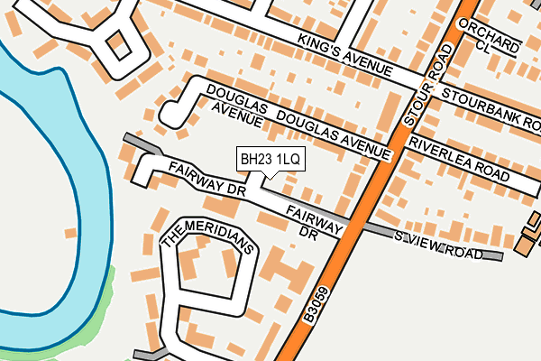 BH23 1LQ map - OS OpenMap – Local (Ordnance Survey)