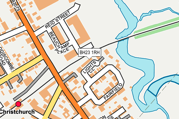 BH23 1RH map - OS OpenMap – Local (Ordnance Survey)