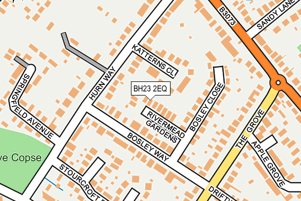 BH23 2EQ map - OS OpenMap – Local (Ordnance Survey)