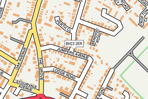 BH23 2ER map - OS OpenMap – Local (Ordnance Survey)