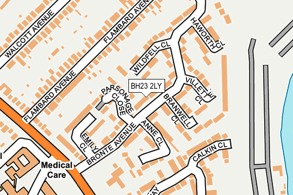 BH23 2LY map - OS OpenMap – Local (Ordnance Survey)