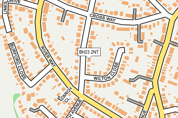 BH23 2NT map - OS OpenMap – Local (Ordnance Survey)