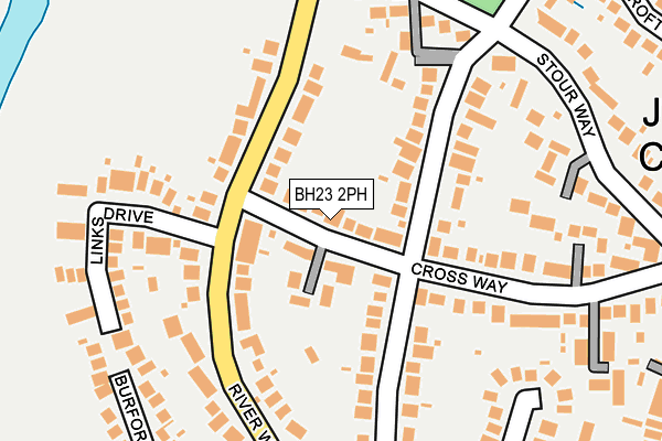 BH23 2PH map - OS OpenMap – Local (Ordnance Survey)