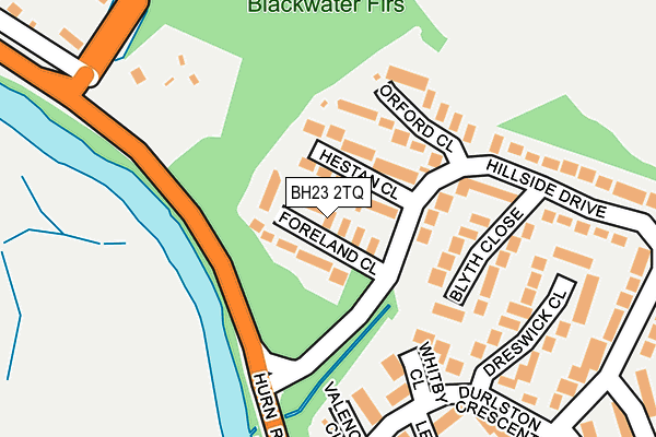 BH23 2TQ map - OS OpenMap – Local (Ordnance Survey)