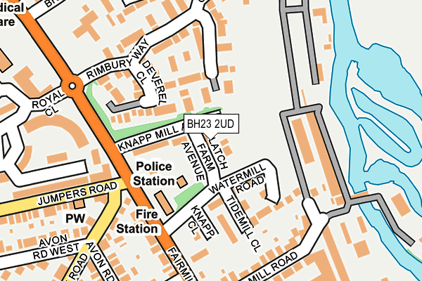 BH23 2UD map - OS OpenMap – Local (Ordnance Survey)