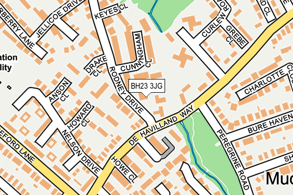 BH23 3JG map - OS OpenMap – Local (Ordnance Survey)