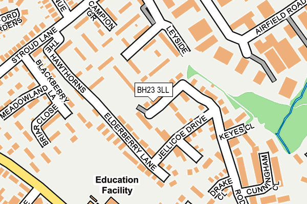 BH23 3LL map - OS OpenMap – Local (Ordnance Survey)