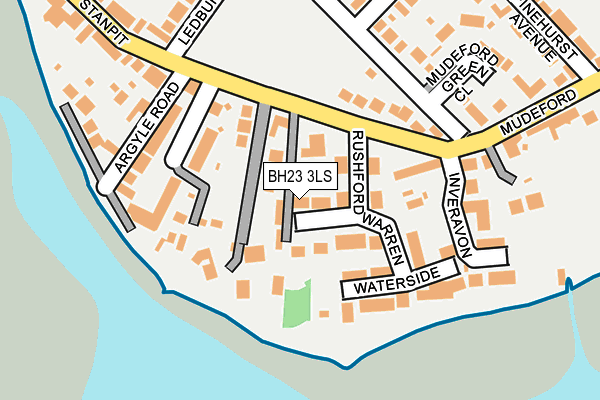 BH23 3LS map - OS OpenMap – Local (Ordnance Survey)