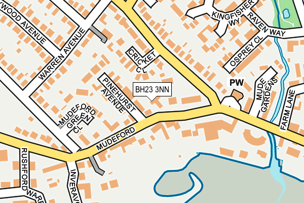 BH23 3NN map - OS OpenMap – Local (Ordnance Survey)