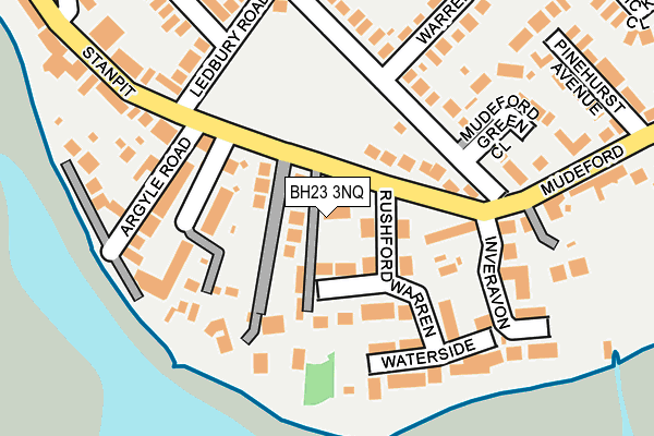 BH23 3NQ map - OS OpenMap – Local (Ordnance Survey)