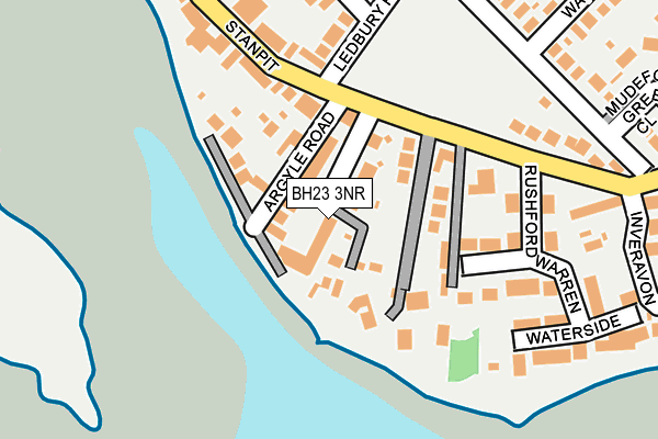 BH23 3NR map - OS OpenMap – Local (Ordnance Survey)
