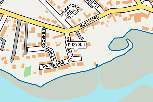BH23 3NU map - OS OpenMap – Local (Ordnance Survey)