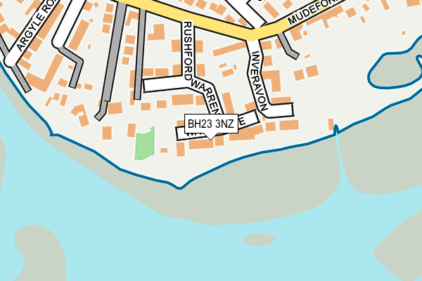 BH23 3NZ map - OS OpenMap – Local (Ordnance Survey)