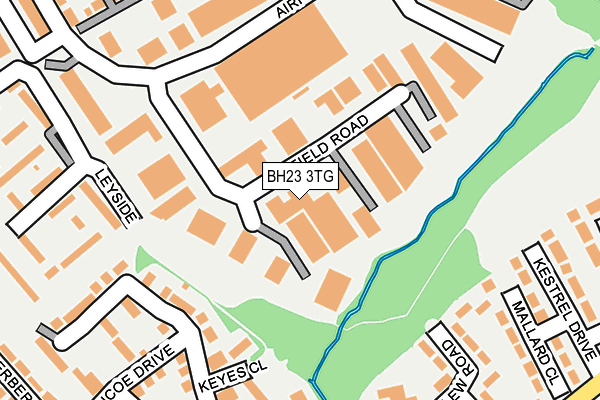 BH23 3TG map - OS OpenMap – Local (Ordnance Survey)