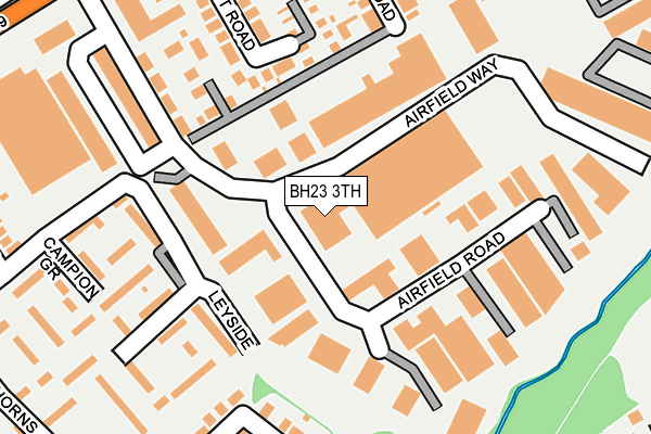 BH23 3TH map - OS OpenMap – Local (Ordnance Survey)