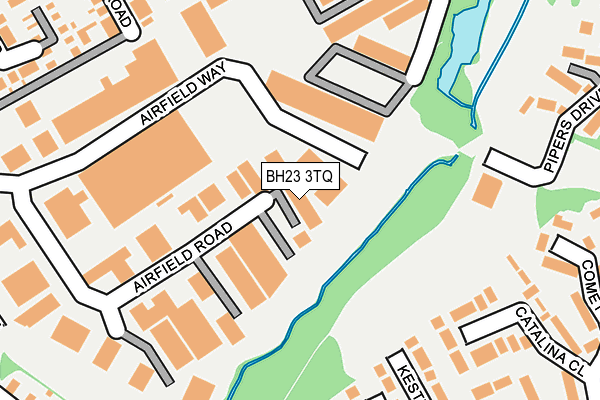 BH23 3TQ map - OS OpenMap – Local (Ordnance Survey)
