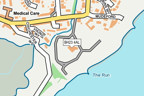 BH23 4AL map - OS OpenMap – Local (Ordnance Survey)