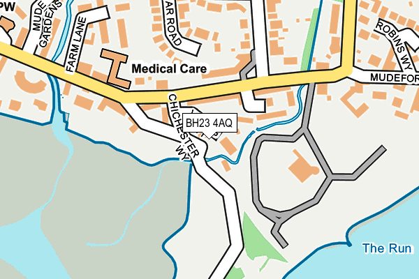 BH23 4AQ map - OS OpenMap – Local (Ordnance Survey)