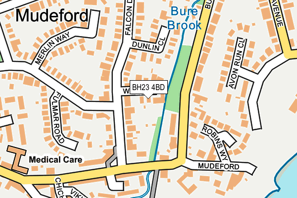 BH23 4BD map - OS OpenMap – Local (Ordnance Survey)