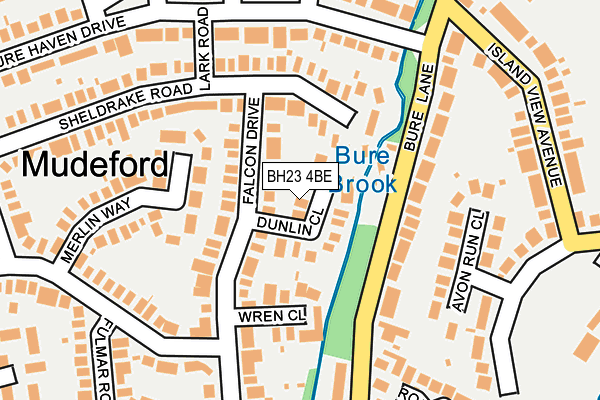 BH23 4BE map - OS OpenMap – Local (Ordnance Survey)