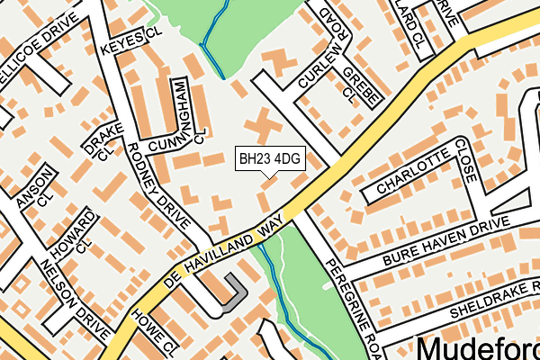 BH23 4DG map - OS OpenMap – Local (Ordnance Survey)