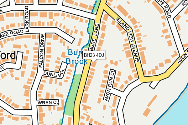 BH23 4DJ map - OS OpenMap – Local (Ordnance Survey)
